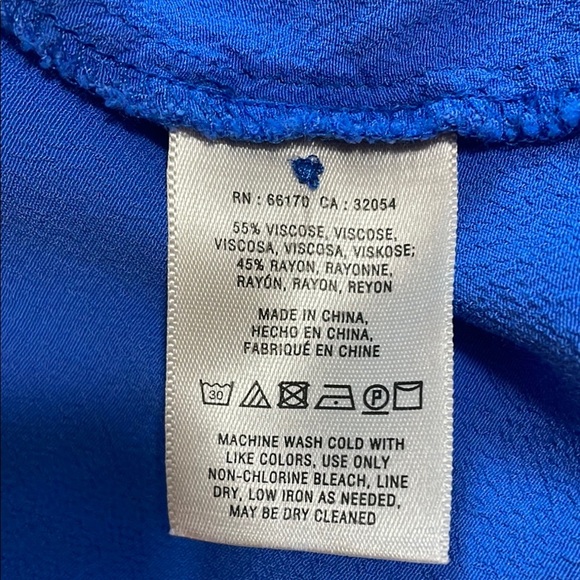 Maeve Anthropologie Blue Long Sleeve Wrap Dress - Picture 12 of 13